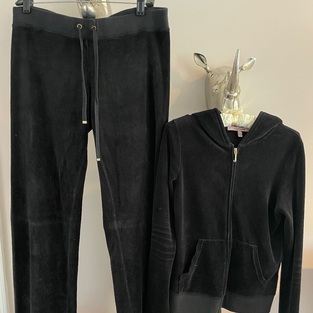 Juicy Couture Black Velour Tracksuit